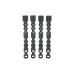 Tactical Tailor Fight Light Malice Clips - 4 pack (Short) (Black)