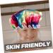 3-Piece FRCOLOR Double-Layer Satin Shower Cap Set for Women - Water-Proof, Breathable & Stylish Hair Protection - Buy Online on SooperMarket.com