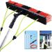 5-12m Extension Pole Window Washer Combo Telescopic Pole for Window Cleaning Extension Pole for Cleaning Windows 35cm Brush Head 4M/13FT