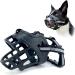 Dog Muzzle for Large Breed Adjustable Dogs Muzzles for Xl Bully Breathable Basket Muzzle with Reflective Strip to Prevent Biting Barking Chewing (X-Large) XLarge