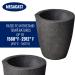 12KG MegaCast Graphite Crucible for Melting Gold, Silver, Copper, Brass, Aluminum - Black Cup Furnace Torch for Casting and Refining - Buy Online on SooperMarket.com
