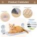 Cat Window Perch Hammock Seat with Metal Frame | Suction Cup Mount | 2 Covers | 35lb Capacity | Medium Size 11.8x20.5in | Indoor Cat Window Bed - Buy Online on SooperMarket.com
