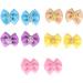 Agatige 20Pcs Dog Bows Small Dog Topknots Dog Hair Bows Dog Assesoriess Dog Bows Grooming with Rubber Band Puppy Hair Bows Cute Pet Small Hair Bowknot Grooming Accessories - Buy Online on SooperMarket.com
