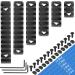 FANGOSS Mloc Picatinny Rails Set - 6 Pack with 3, 5, 7, 9, 11, 13 Slot Aluminum Sections - Includes 13 T-Nuts, Screws, and Allen Wrench - Buy Online on SooperMarket.com