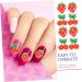 FRCOLOR 300 Pcs Nail Fruits Decoration Strawberry Nail Tool Lip Gloss Hand Cherry Slices Fruit Flatback Travel Bottles for Toiletries Nail Fruit Slices Pineapple Accessories Red Resin 3d - Buy Online on SooperMarket.com