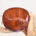 Wooden Yarn Bowl for Knitting and Crocheting - Yarn Storage Organizer with Holes - Mother's Gift Idea - 5.9 x 3.1 Inch - Buy Online on SooperMarket.com