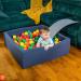 Kiddymoon 7cm Baby Game Balls - Colorful Plastic Balls for Ball Pit - 300 Count - Yellow Green Blue Red Orange - Perfect for Kids Fun & Play - Buy Online on SooperMarket.com