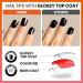 Teenitor Short Press On Nails - 12 Packs Glossy Square Fake Nails for Women with Adhesive Tabs and Nail Files - Buy Online on SooperMarket.com