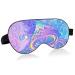 Haskirky Light Blocking Eye Mask Breathable and Adjustable Adult Men and Women Travel on Business Trips Yoga Meditation Light Smooth Comfortable Eye Mask Office Deep Sleep Goodies Magic Mushrooms