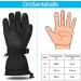 Yobenki Ski Gloves - Warm 3M Thinsulate Snowboard Gloves for Men with Touchscreen | Winter Outdoor Gear (-34 /-30 ) - Anti-Rolling Black L - Buy Online on SooperMarket.com