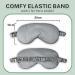 4 Pcs Silk Sleep Mask Set - Soft Satin Eye Covers for Sleeping & Travel - Elastic Strap Eyeshade for Men & Women - 4 Colors Available - Buy Online on SooperMarket.com