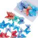 48Pcs Edible Wafer Paper Butterflies Cupcake Topper Cake Decorations Mix Edible Rice Paper Paper Cake Dessert Toppers Party Cake Decorations for Birthday Party Baby Shower Wedding Mix a