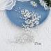 Handcess Bride Wedding Crystal Headband Silver Flower Pearl Headpiece Leaves Rhinestone Bridal Hair Accessories for Women and Girls (Silver) - Buy Online on SooperMarket.com