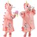 Kids Raincoats for Girls Boys Waterpoof Rainsuit Toddler Poncho 3D Cartoon Children Rainwear XL Size XL/125-140 CM Unicorn