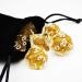 Haxtec Gold Glitter DND Dice Set - 7PCS Polyhedral Dungeons and Dragons Dice for Roleplaying Games - Buy Online on SooperMarket.com