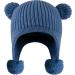KAKU NANU Toddler Winter Hat with Double Pom Pom | Fleece Lined Beanie for Baby Boys and Girls | Blue | Ages 1-2 Years - Buy Online on SooperMarket.com