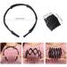 Portable Folded Hair Bands Adjustable Headband Multipurpose Telescopic Hairband Hair Clips for Women Girl Washing Makeup Travel Outdoor Fashion Hair Accessories Black - Buy Online on SooperMarket.com