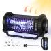 Solar Bug Zapper for Outdoor Indoor 4200V UV Mosquito Killer Lamp Waterproof Electronic Mosquito Zapper Fly Catcher Traps Fly Zapper Insect Killer Mosquito Trap for Kitchen Balcony Patio Camping