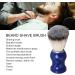 Handmade Shaving Brushes for Men - Blue Handle & Silver Ring | Beauty & Hairdressing Salon Essential - Buy Online on SooperMarket.com