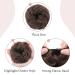 Buy Premium Hair Extensions for Updos | Voluminous Hair Ties in Dark & Light Brown - 45g - Buy Online on SooperMarket.com