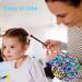 2000 PCS Mini Rubber Bands for Hair with Colorful Elastics - Kids & Baby Hair Ties Set with Topsy Tail Tools | YLYL Multicolor - Buy Online on SooperMarket.com
