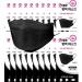 [GOOD DAY] BLACK KF94 Certified SINGLE Use Dust Masks 10 pcs of Individual Package for ADULT - BLACK