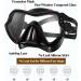 Snorkel Mask Set - Anti-Fog 180 Seaview, Dry Snorkel, Mesh Bag | For Kids & Adults - Scuba Diving, Swimming Training Gear in Black - Buy Online on SooperMarket.com