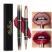 ChaneeHann 2-in-1 Lipstick & Liner Lip Liner and Lipstick Set Double Head Matte Lipstick & Lip Liner Matte Make Up Lip Liners Pencil Waterproof - Shaping Lip Liner Set For Girls (04 Water Red)