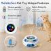 GoldenSun 3-In-1 Interactive Cat Toys for Indoor Cats - Rechargeable Smart Feather Toy with Balls, Butterfly Teaser, and 6 Attachments - Buy Online on SooperMarket.com