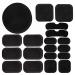 PAXLamb Universal Airsoft Helmet Pads 19pcs/Set Tactical Helmet Replacement Foam Motorcycle Padding Kits Bicycle Bike Accessories Mats for Fast Mich CS ACH FMA USMC PASGT Black