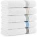 Aston & Arden Aegean Striped Turkish Bath Sheet - Eco-Friendly 600 GSM Soft & Absorbent Towel - Deep Pool Blue - Buy Online on SooperMarket.com