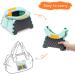 YUNHECAM Toddler Portable Potty Training Seat for Kids Baby Foldable Toilet Child Travel Potty in Car Camping Potty Chair Seat for Indoor Outdoor  with 60 Disposable Bags Blue - Buy Online on SooperMarket.com