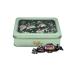 Walkers Liquorice Toffee Sweets 200g Bundle with TinTastic Silver Refillable Window Lid Tin Individually Wrapped and Gluten-Free Creamy Treat for Home Desk or Travel