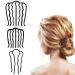 Vintage Meatball Hair Styling Tool Set - 3 PCS Hair Fork Clip & Combs for Updo Bun - Women's Hair Accessories - Buy Online on SooperMarket.com