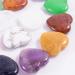 Kioiner 20 Pcs Heart Shape Stones 2 cm Love Heart Healing Crystal Stones Natural Heart Worry Stones Chakras Stones for Women Yoga Witchcraft Meditation Stress Reiki Energy Balancing Home Decoration - Buy Online on SooperMarket.com