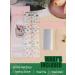Semi Cured Gel Nail Strips in Blue - Long Lasting Waterproof Nail Wraps with Cuticle Stick, File, Wipes & Sealing - Pink Butterfly Design | EBANKU - Buy Online on SooperMarket.com