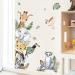 DecalMile Jungle Animals Door Wall Decals - Safari Elephant Giraffe Wall Stickers for Kids Room and Nursery Decor - Buy Online on SooperMarket.com