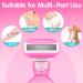 Travel Razors for Women - 5-Blade Mini Razor with Case & Cartridges | Portable Toiletries in Pink - Buy Online on SooperMarket.com