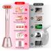 USUIE 4 in 1 Facial Wand - Red Light Therapy Facial Massager for Face and Neck - Reduce Wrinkles & Anti-Aging Tools - Pink - Buy Online on SooperMarket.com