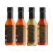 Gringo Bandito Super Hot Sauce Variety Pack 5 Fl Oz (Pack of 4) - Spicy Condiment Gift Set - Buy Online on SooperMarket.com