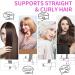 OBEST Cordless Hair Straighteners Curler 2 in 1 Mini Portable Travel Wireless Flat Iron Fast Heat Up Anti-Scald 3-Level Straightener for Swift Smooth and Glossy Hair Type-C Rechargeable (Grey) Gray - Buy Online on SooperMarket.com