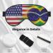 SSIMOO American & Brazilian Flags Soft Sleep Eye Mask - Breathable Eye Patch for Travel & Relaxation | Perfect for Females - Buy Online on SooperMarket.com