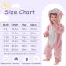 COOKY.D Baby Hooded Rompers | Winter Flannel Jumpsuit Pajamas | 6-12 Months | Pink - Buy Online on SooperMarket.com