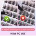 Riya Lash Clusters 120Pcs DIY Eyelash Extensions | Natural Look Wispy Lashes 8-16MM D Curl Individual Reusable Fluffy Extensions - RY-01 - Buy Online on SooperMarket.com