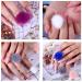 3D Fluffy Pom Balls Nail Charms Kit | 24 Pieces with Magnetic Detachable Plush Pom Poms | Storage Box Included | Nail Art DIY for Girls and Women - Buy Online on SooperMarket.com