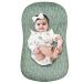 Soft Fitted Newborn Lounger Cover in Green Sage - Removable Slipcover for Baby Lounger Pillow - Buy Online on SooperMarket.com