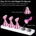 Acrylic Nail Display Stand | Magnetic Nail Tip Holders | Nail Art Stands for Salon & Home | Manicure Tools (Metal Pink) - 2 Sets - Buy Online on SooperMarket.com