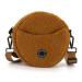 COOWONE Hundeleckerli bag dog walk pocket for treats nibbles toys toys soft cord dog training bag with integrated feces bag dispenser brown 2.0