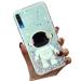 Tivenfezk Nadoli for Samsung Galaxy A70 astronaut Hidden Stand Shell caricature glitter stand soft silicone bling transparent protective cover samsung galaxy a70 green