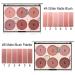 KAYNEST 6 Colors Matte Blush Palette with Marble Makeup Brush - Rose Pink Light-Luxury Contour & Highlight Face Palette (#B) - Buy Online on SooperMarket.com
